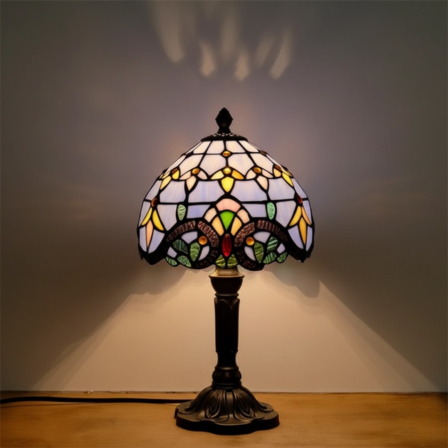 Luminária de Mesa Vitral Retrô