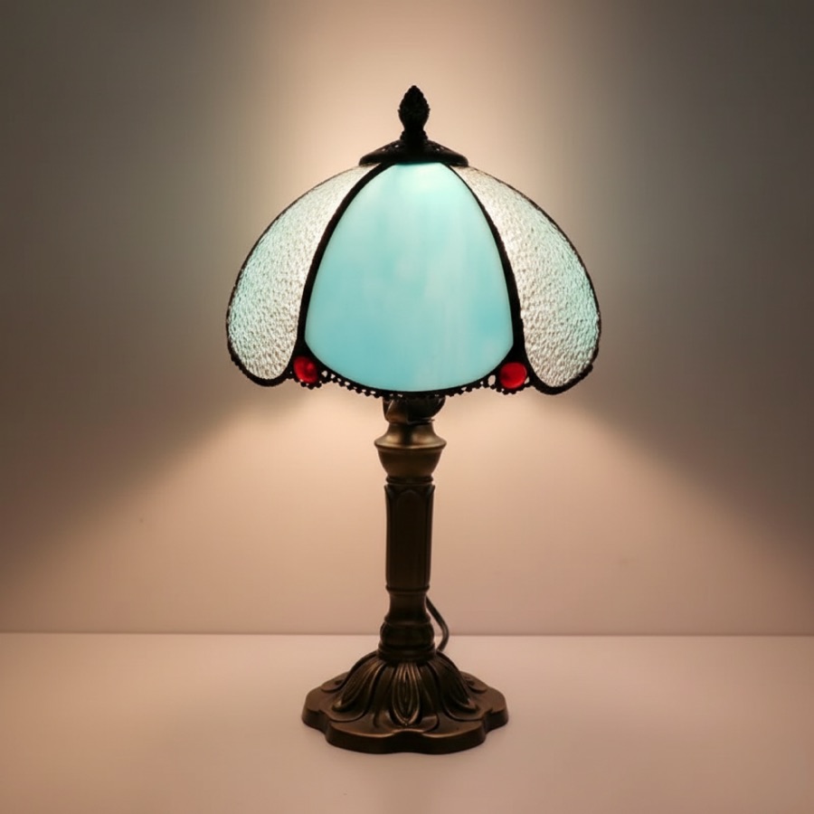 Luminária de Mesa LED Barroca Luxuosa