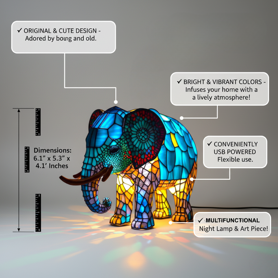 Noa – Luminária Elefante Encantador