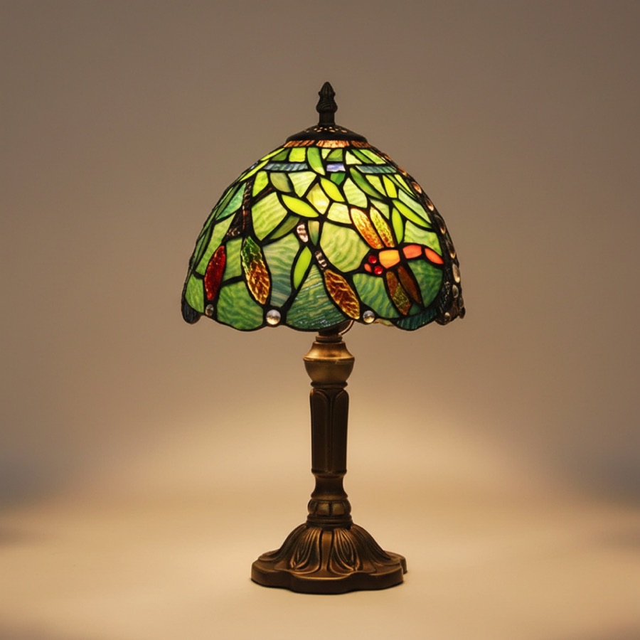 Luminária de Mesa LED Vitral Mediterrâneo