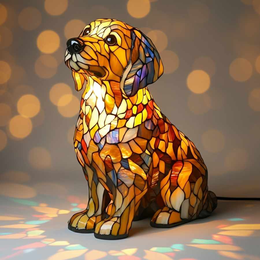 Lily – Luminária Golden Retriever Espiritual