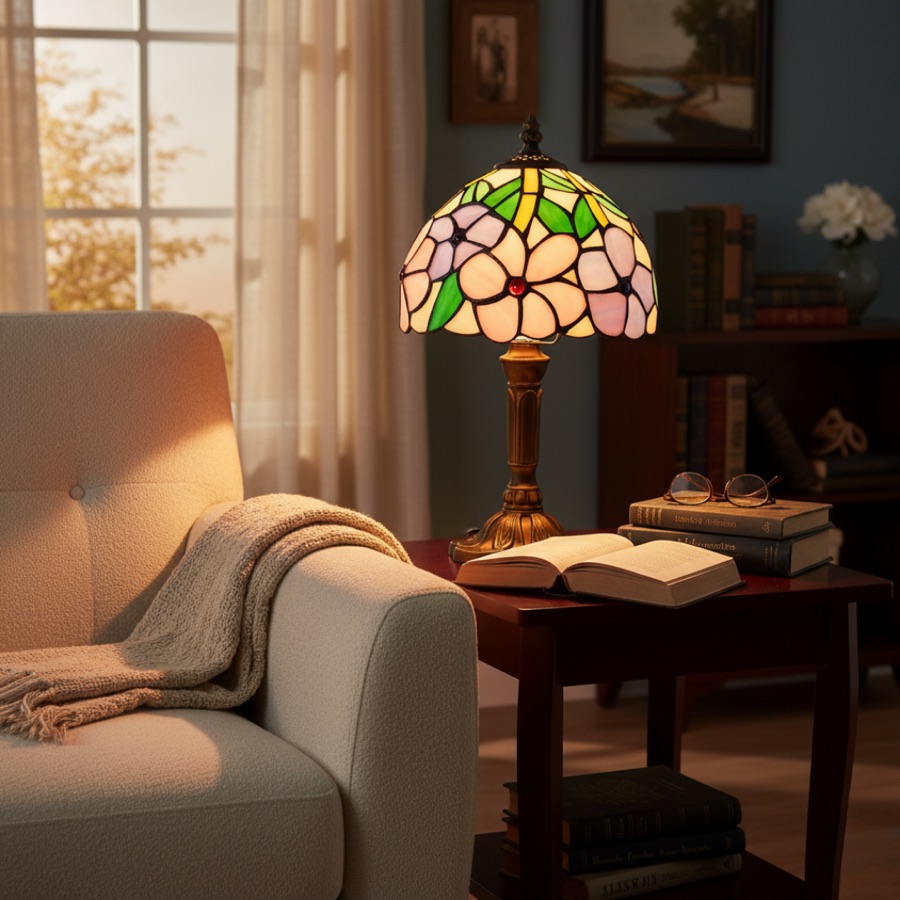 Luminária de Mesa LED Inspirada no Barroco