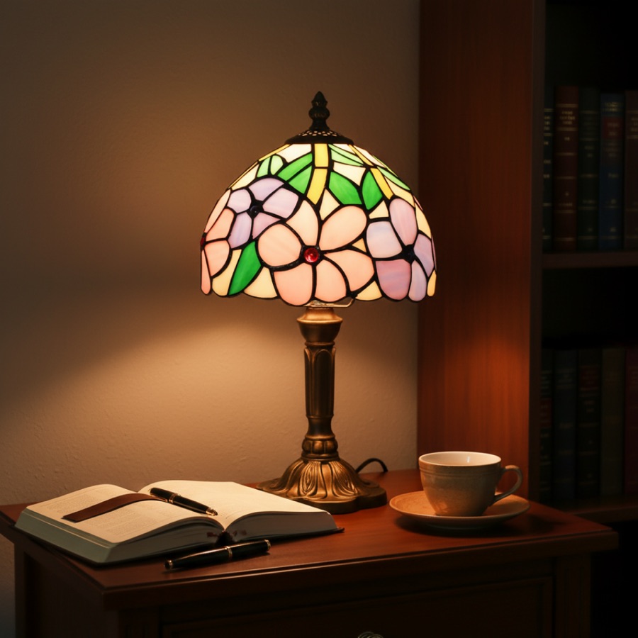 Luminária de Mesa LED Inspirada no Barroco