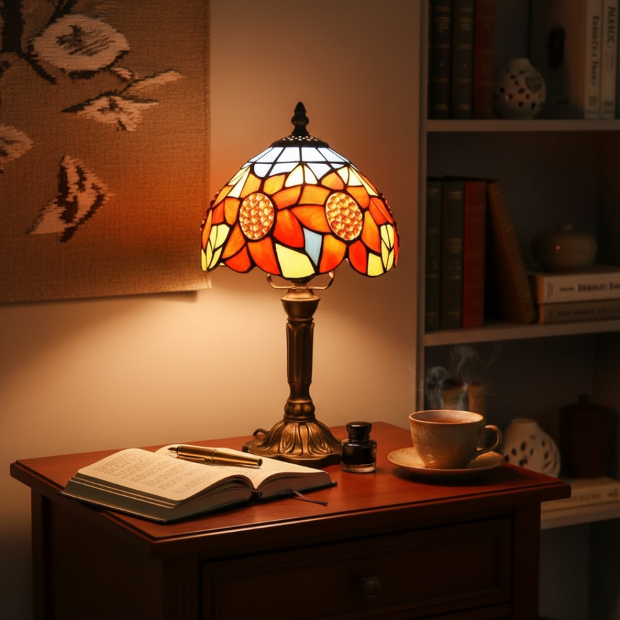 Luminária de Mesa Clássica Inspirada no Barroco